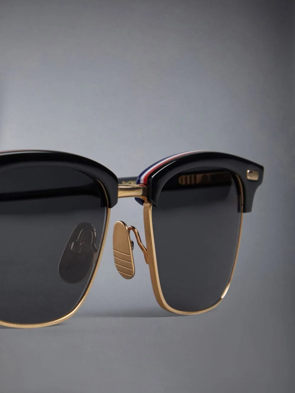 Clubmaster-Frame Tinted Sunglasses