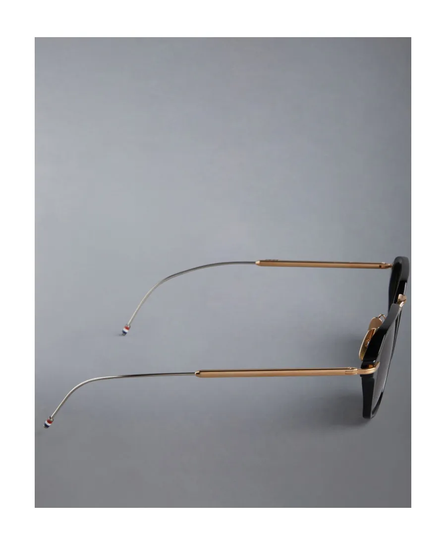 Geometric-Frame Tinted Sunglasses