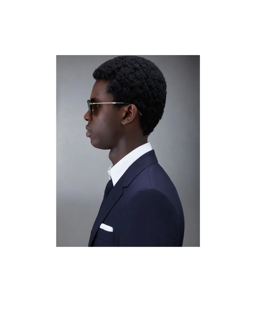 Geometric-Frame Tinted Sunglasses