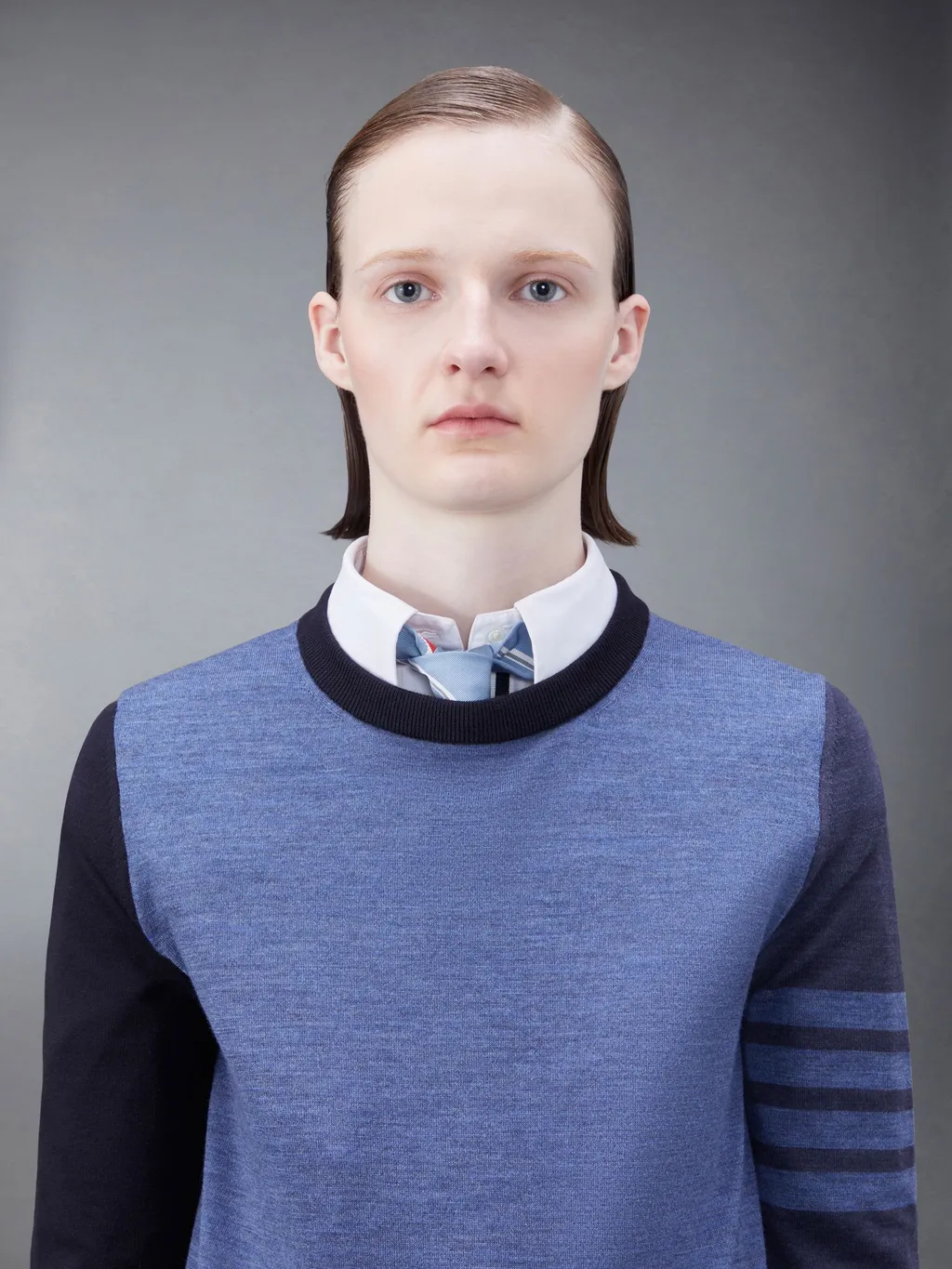 Crew Neck Fine-Knit Jumper