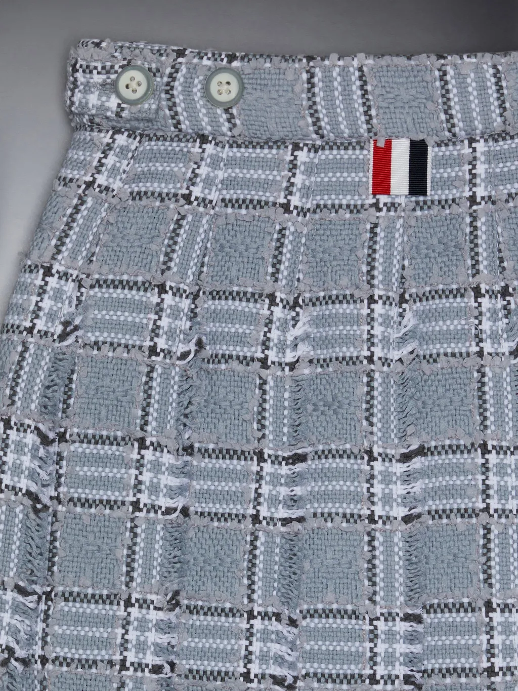 Pleated Tweed Skirt