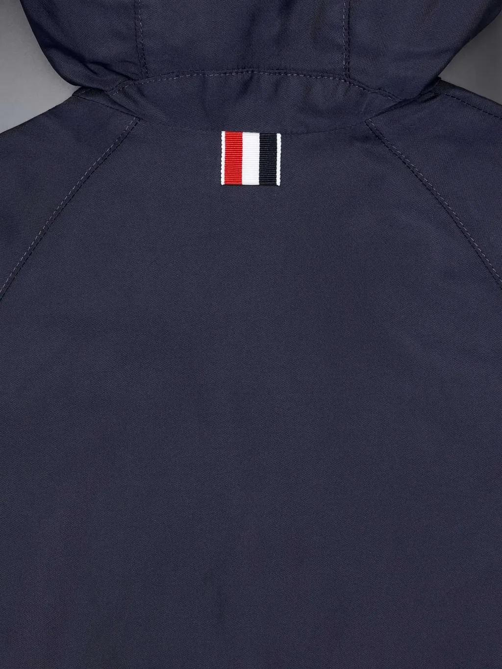 4-Bar Stripe Zipped Hooded Jacket