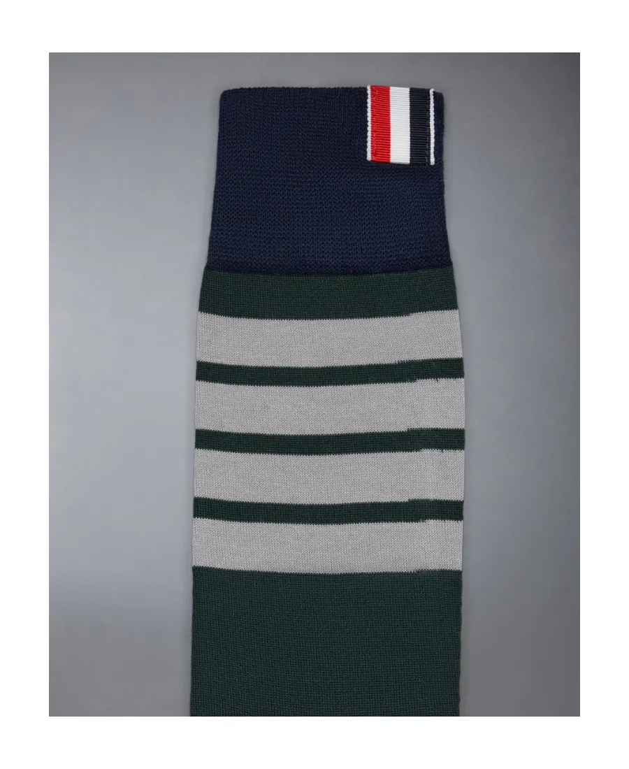 4-Bar Stripe Mid-Calf Socks