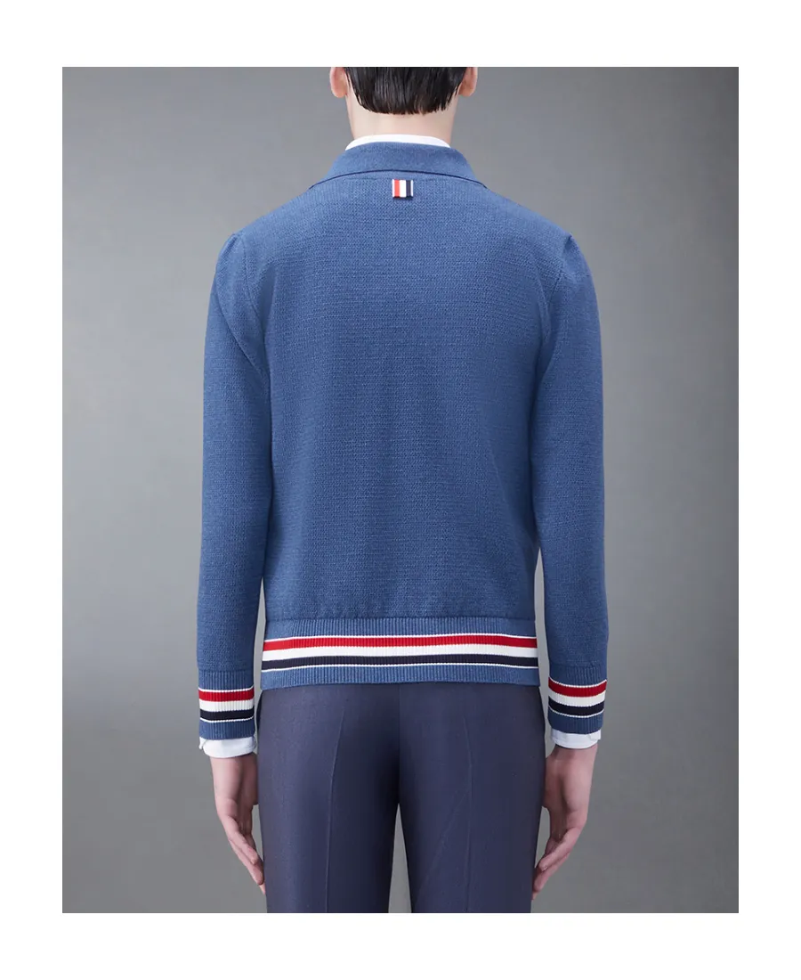 Front Zip-Fastening Knit Jacket