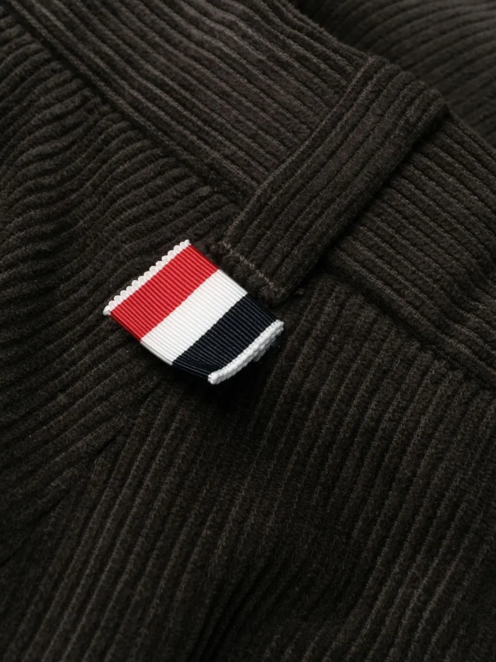 4-Bar Tab Corduroy Cropped Trousers