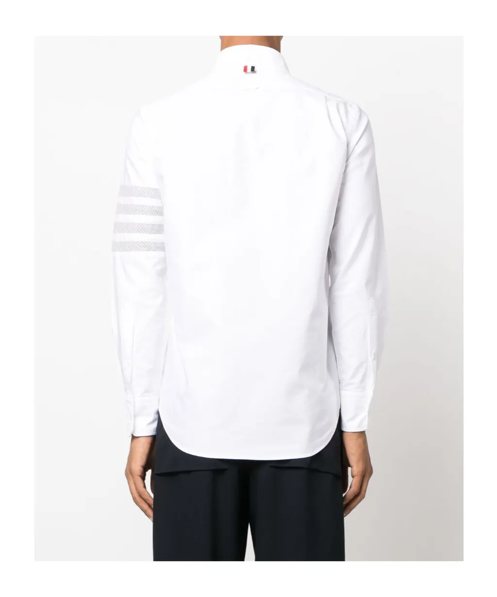 4-Bar Stripe Curved Hem Shirt