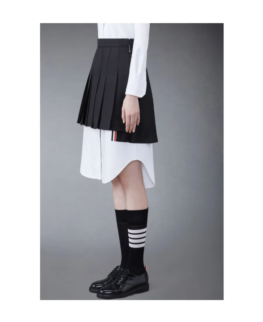 Pleated Mini Skirt