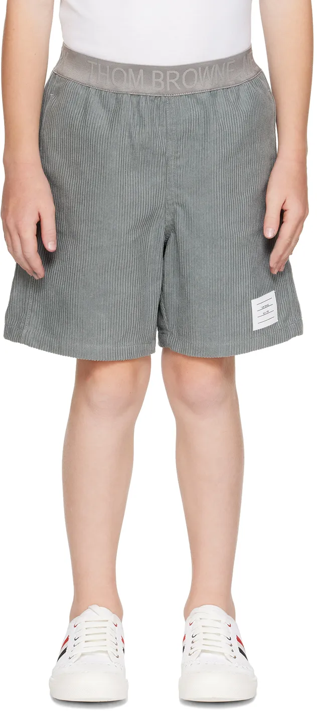 Corduroy Panel Shorts