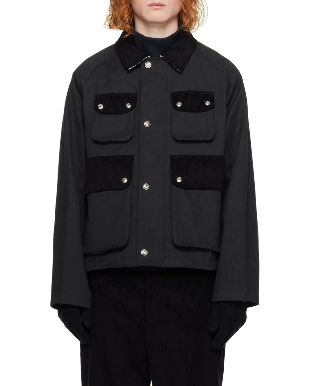 Buttoned Cropped Jacket