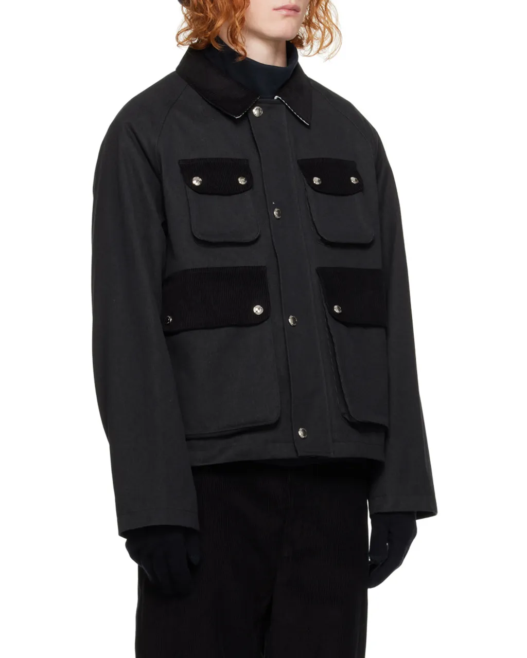 Buttoned Cropped Jacket