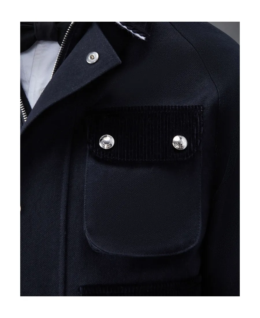 Buttoned Cropped Jacket