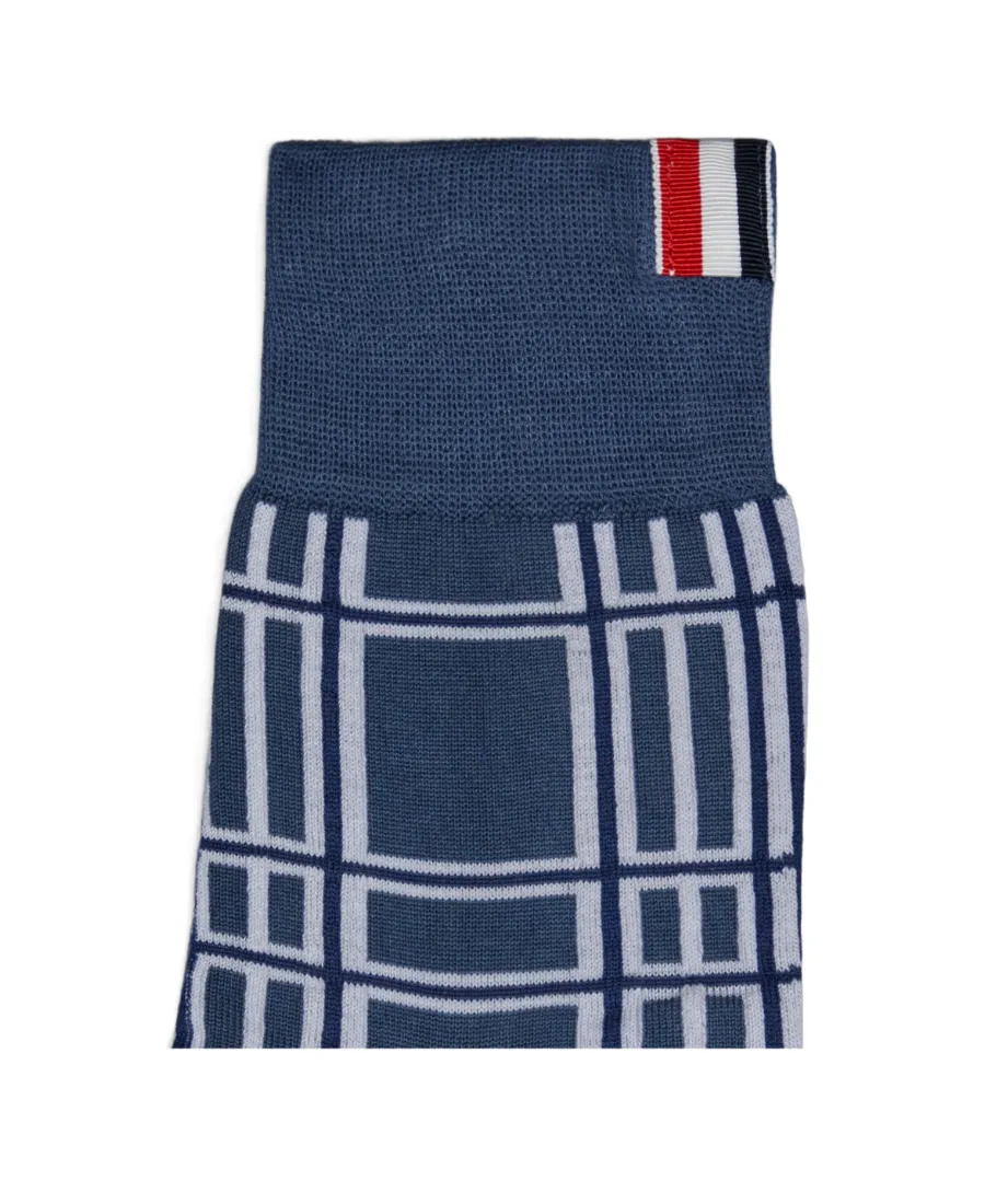 Check-Jacquard Ankle Socks