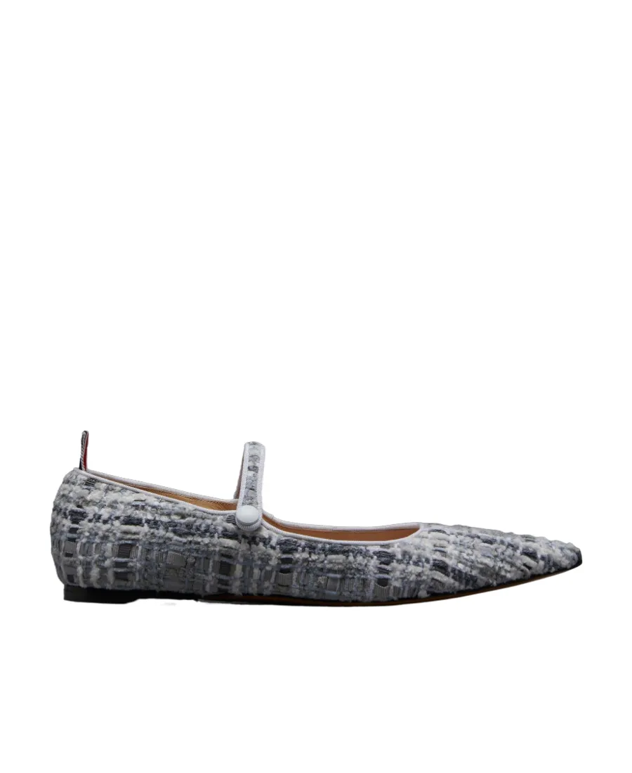 Tweed Ballerina Shoes
