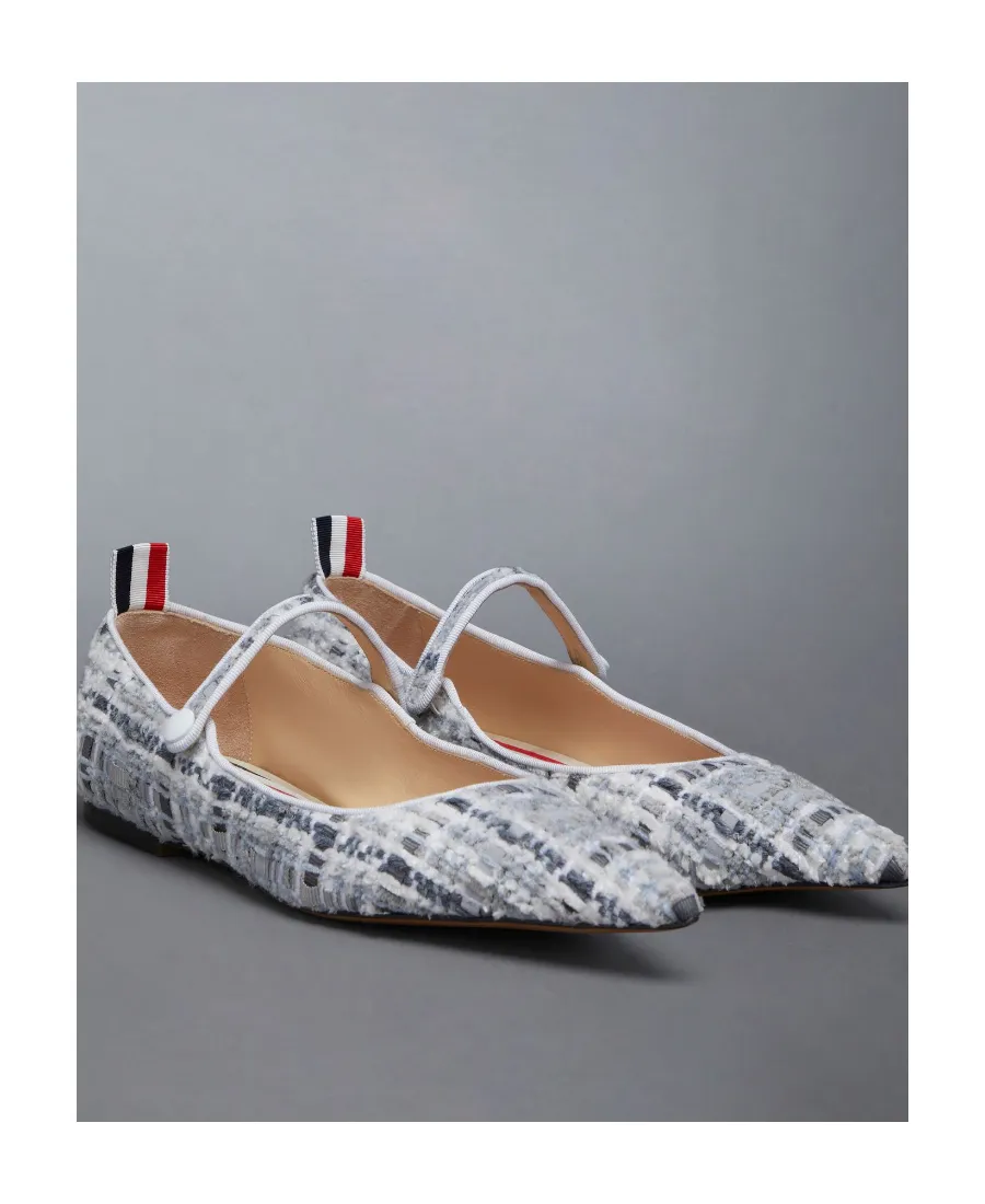 Tweed Ballerina Shoes
