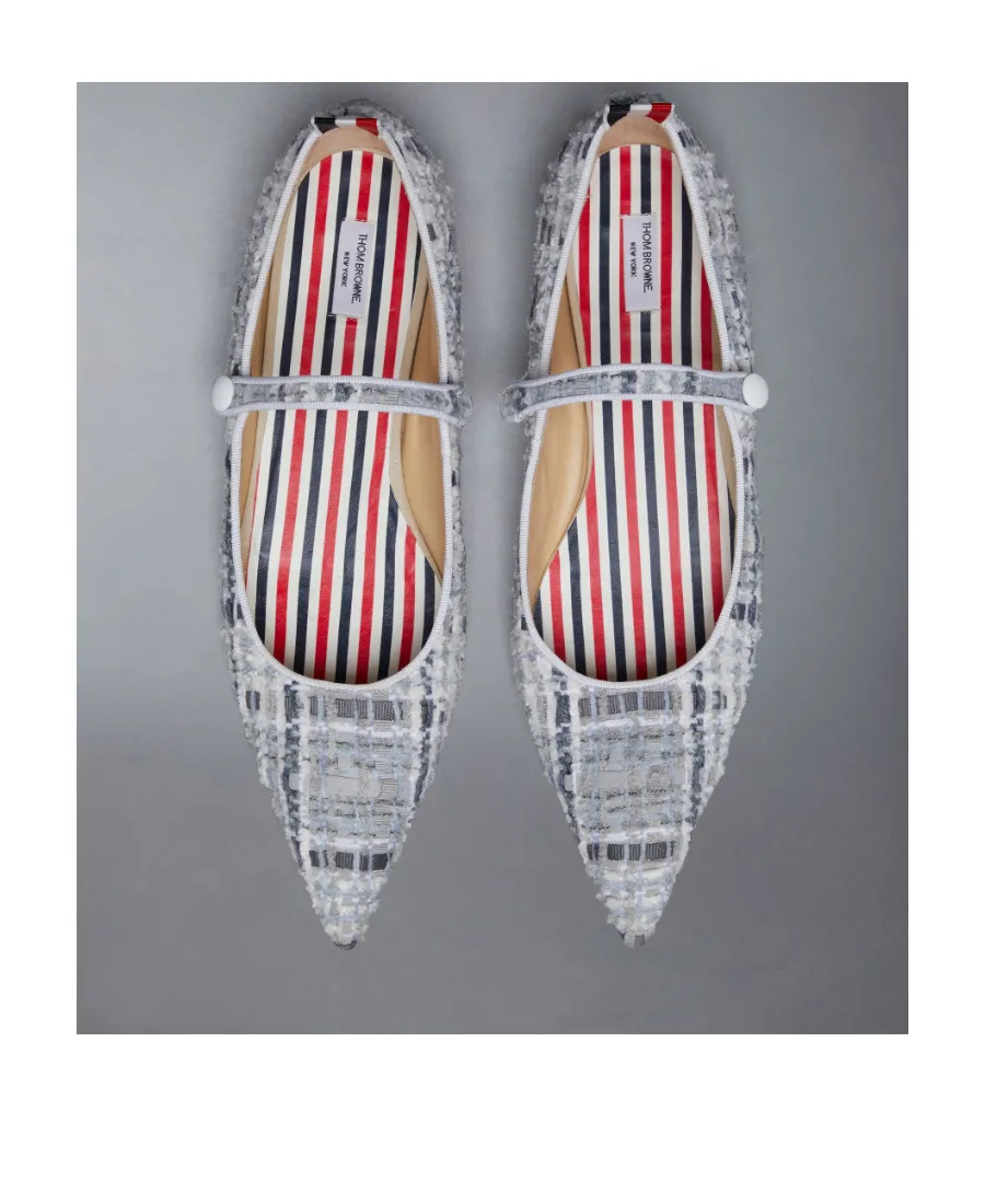 Tweed Ballerina Shoes