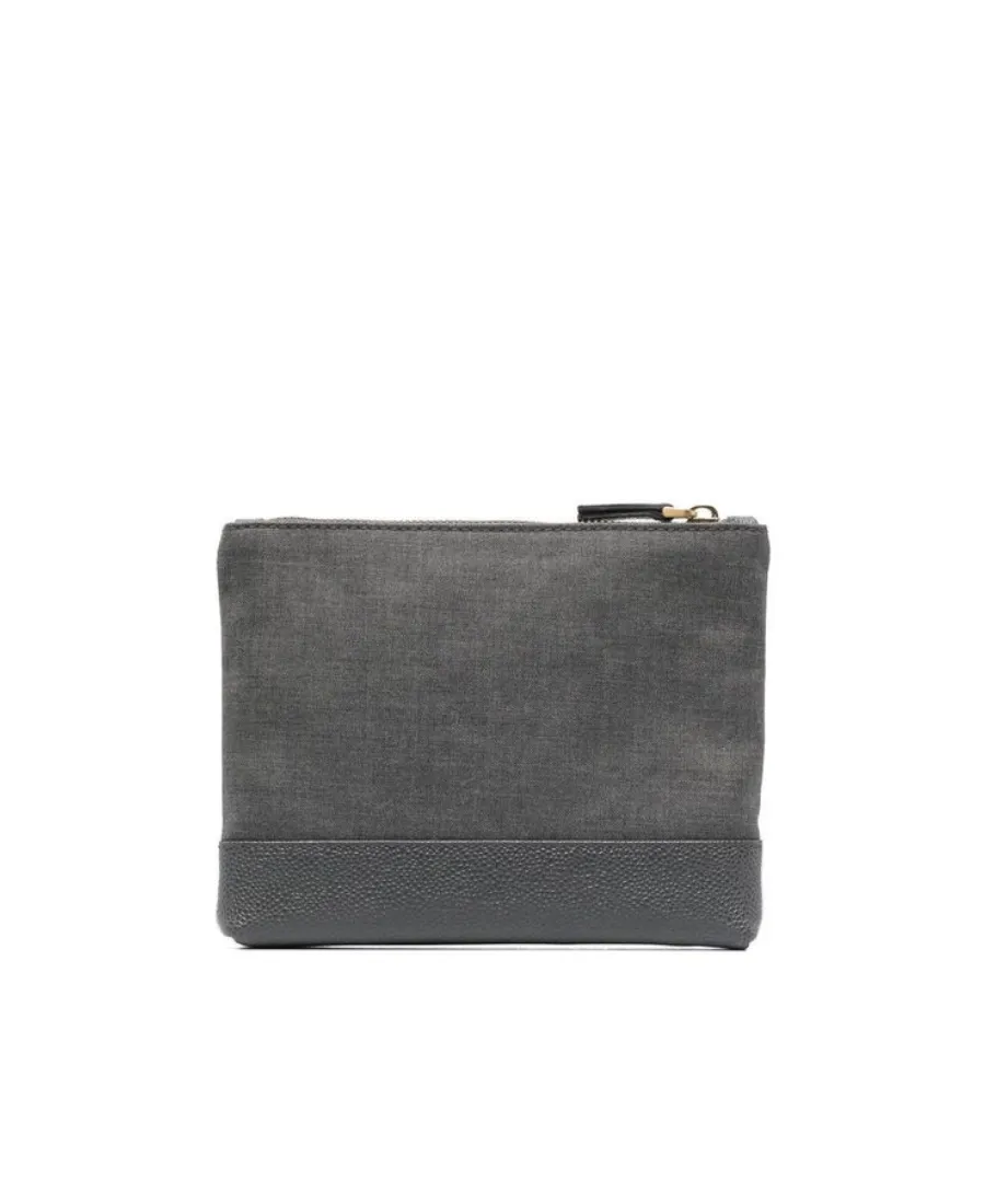 Super 120's Twill Zip Pouch