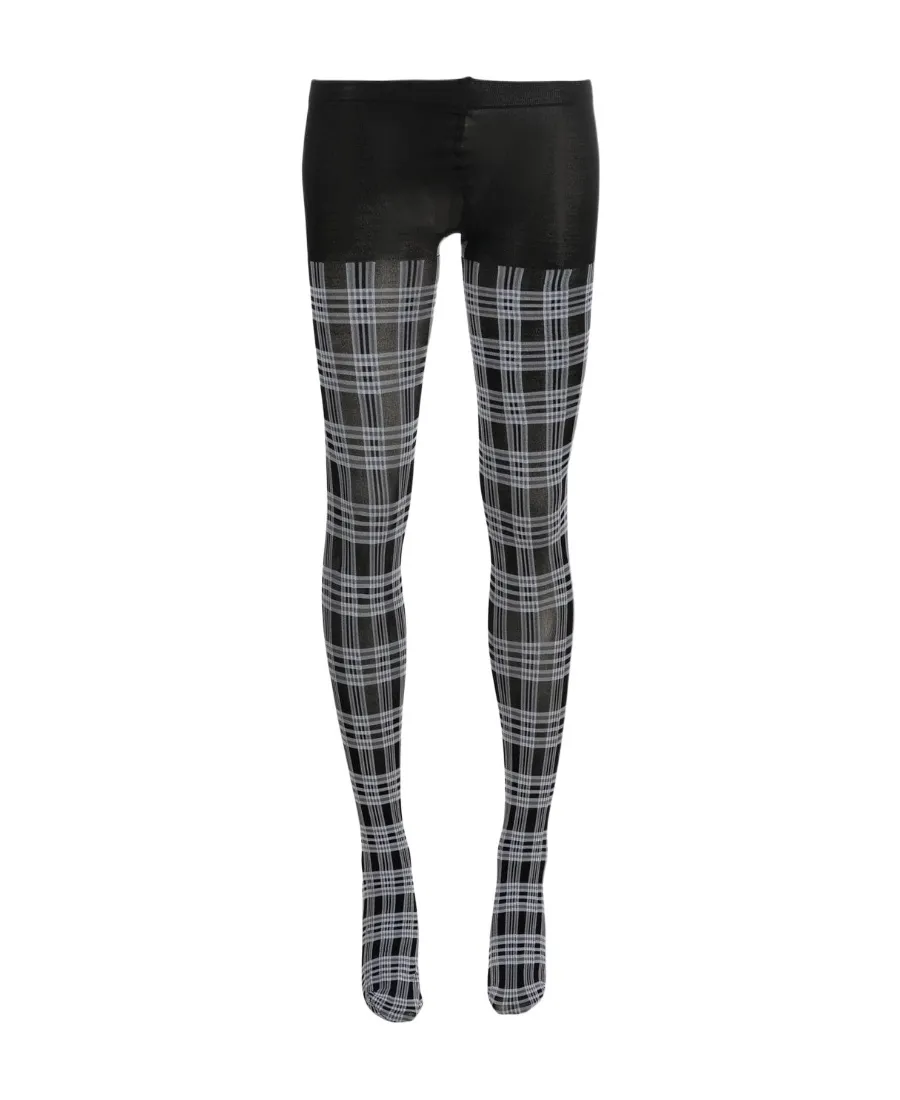 Prince-Of-Wales Check Opaque Tights