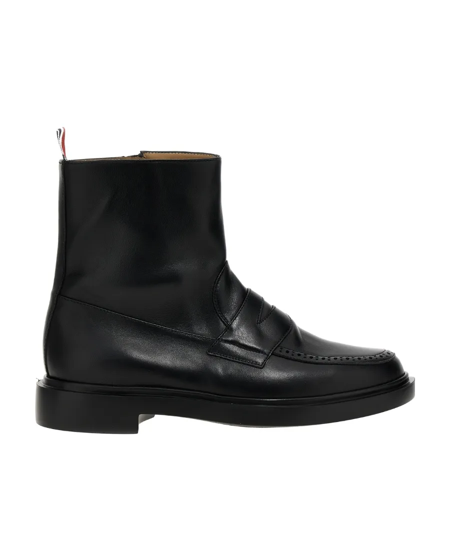Penny Loafer Ankle Boots
