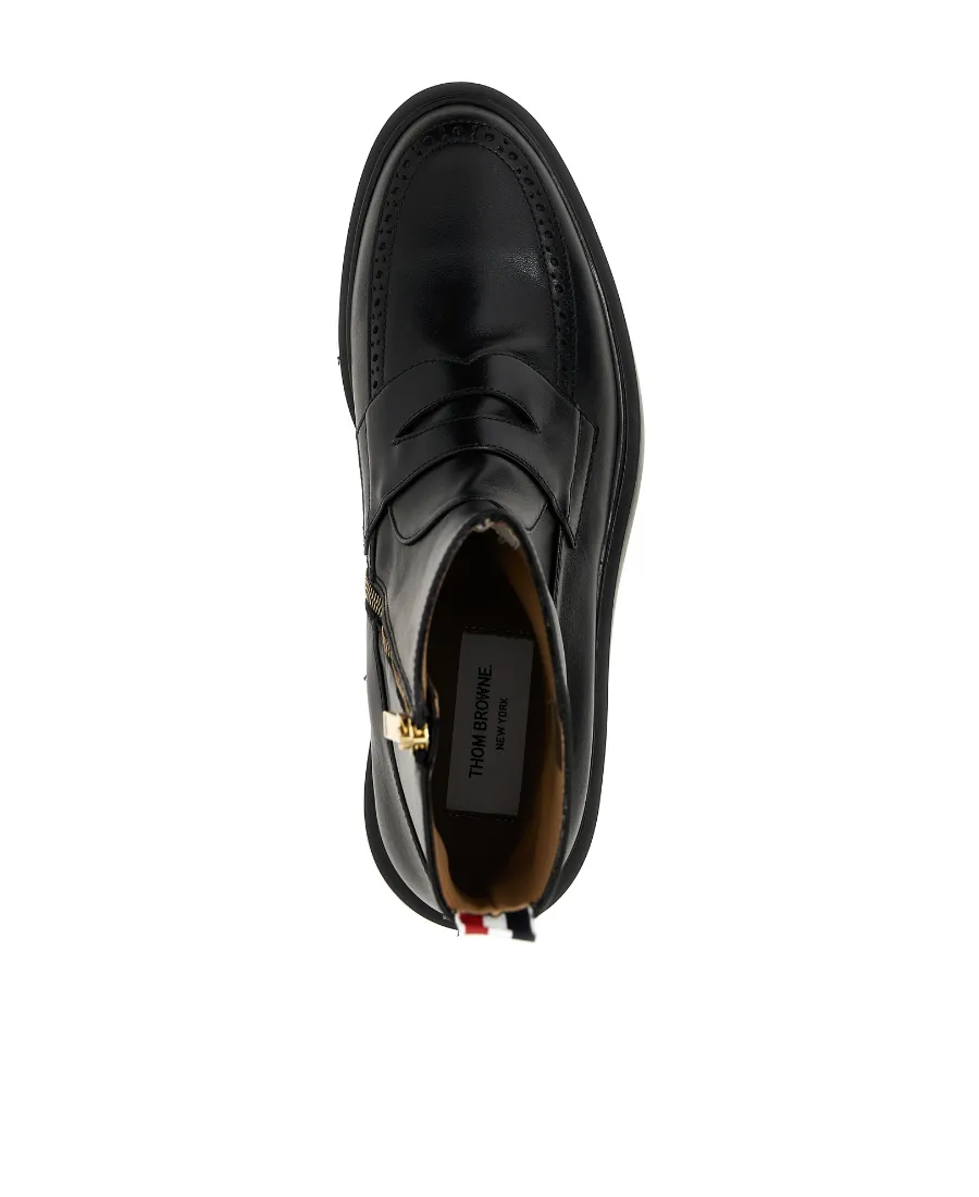 Penny Loafer Ankle Boots