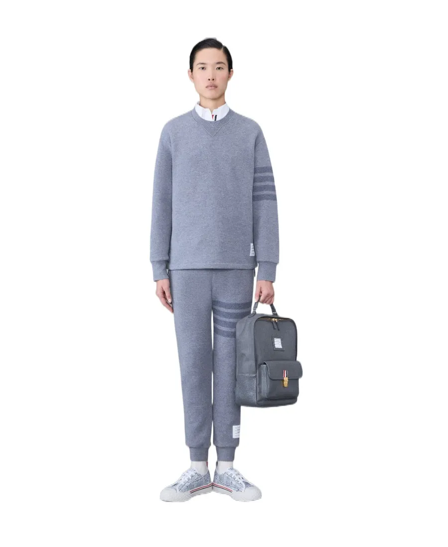 Stripe Detailed Crewneck Jumper