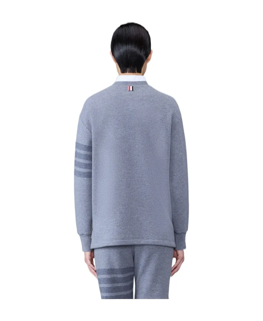 Stripe Detailed Crewneck Jumper