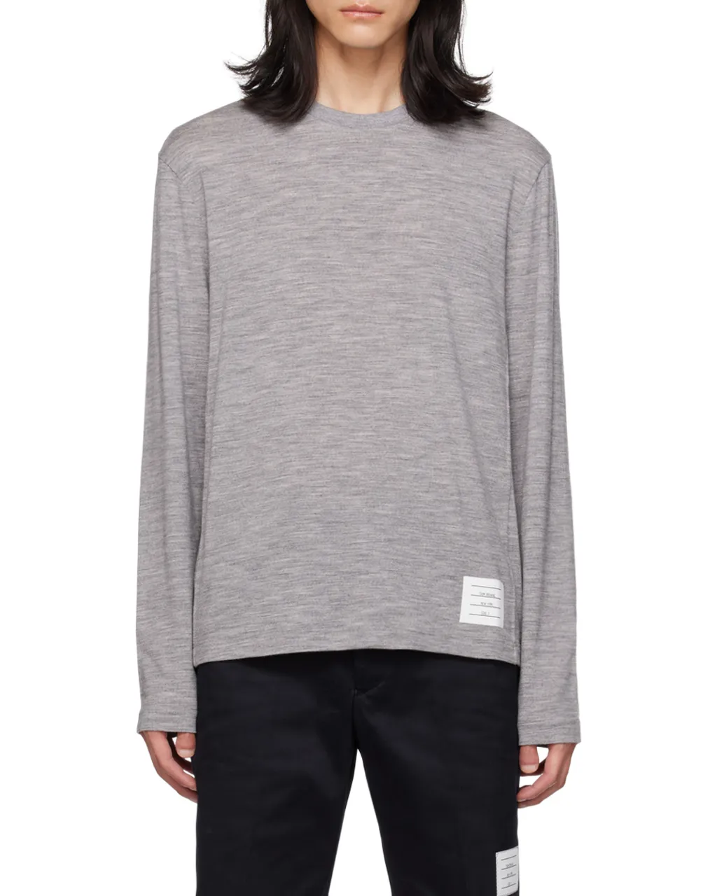 Logo Patch Knitted Crewneck Jumper