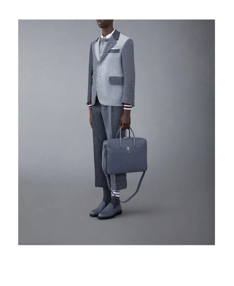 Pebble Grain-Leather Business Bag