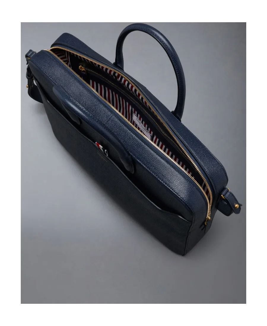Logo-Printed Top Handle Laptop Bag