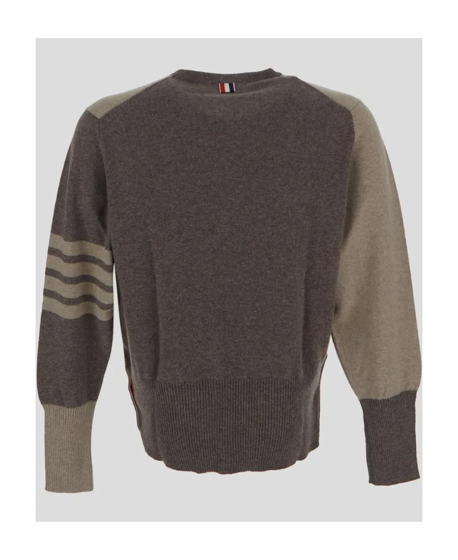 Striped Knitted Crewneck Jumper