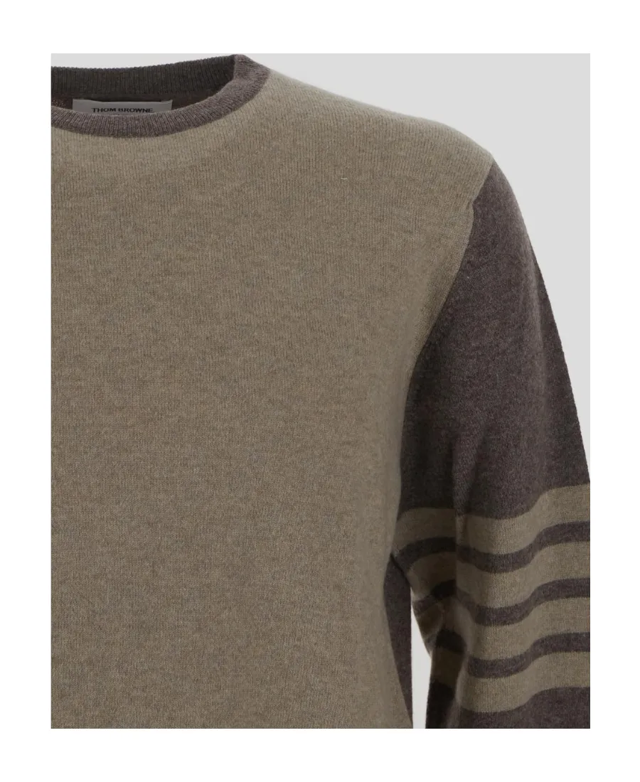 Striped Knitted Crewneck Jumper