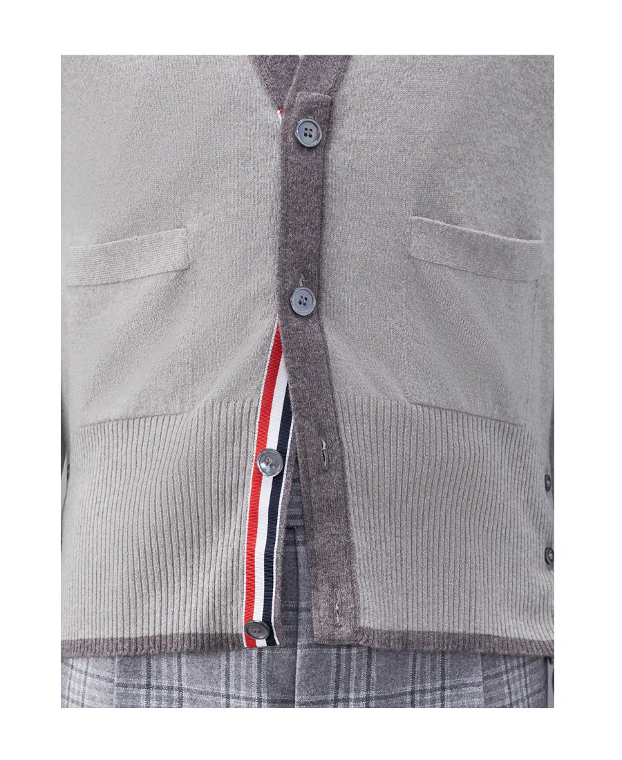 4-Bar V-Neck Cardigan