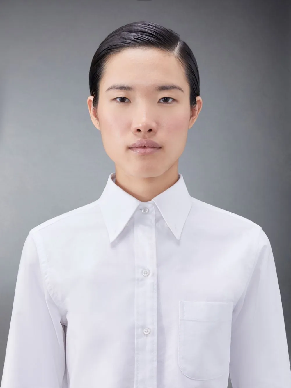 Logo-Patch Button-Up Poplin Shirt
