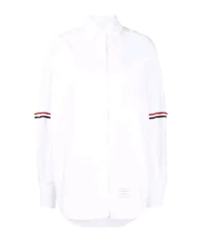 Rwb Stripe-Trim Cotton Shirt