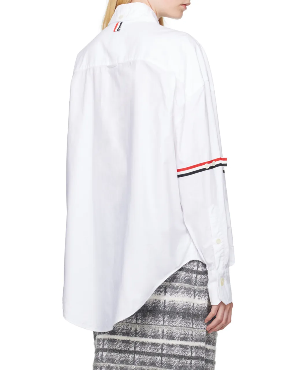 Rwb Stripe-Trim Cotton Shirt