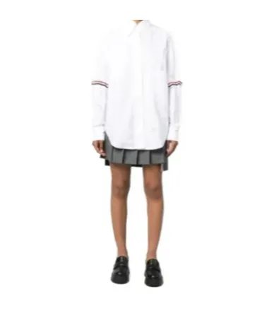 Rwb Stripe-Trim Cotton Shirt