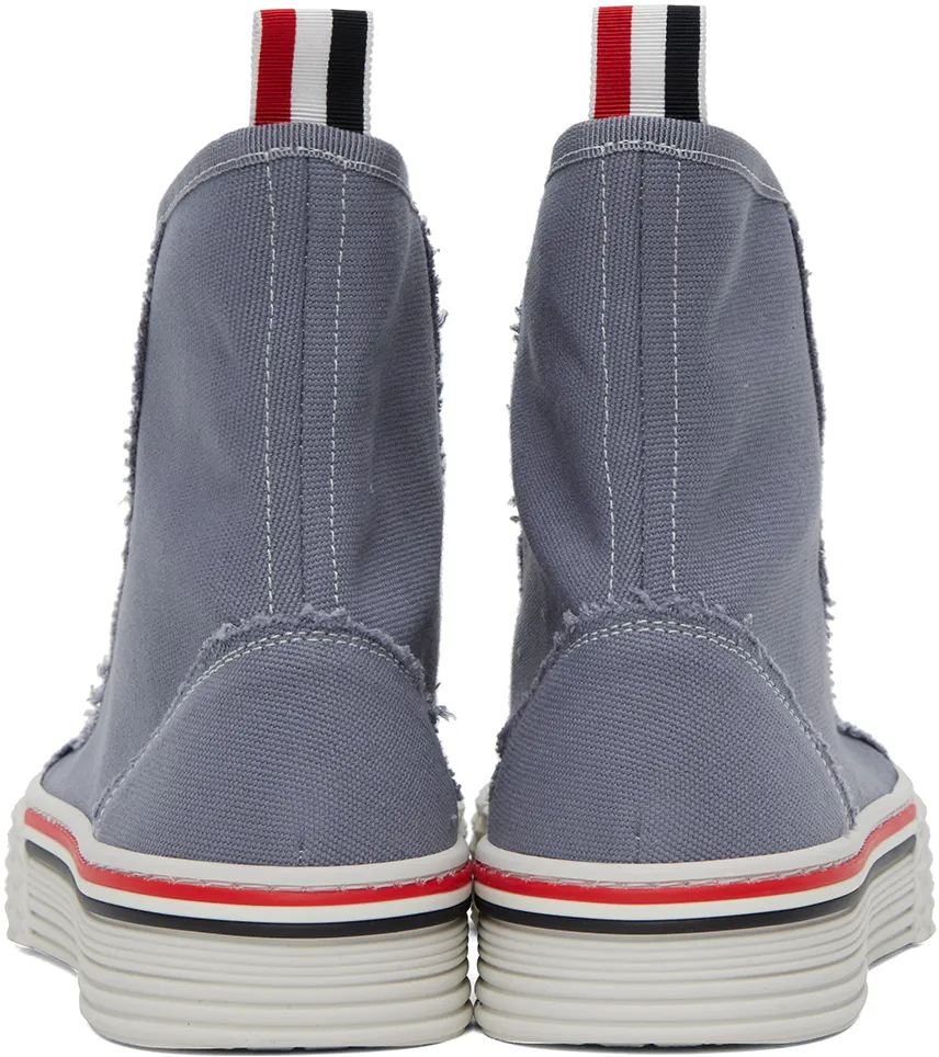 Rwb-Stripe Round-Toe Sneakers