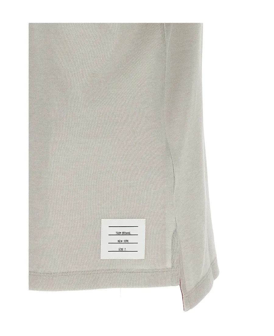 Logo Patch Stripe-Detailed Polo Shirt