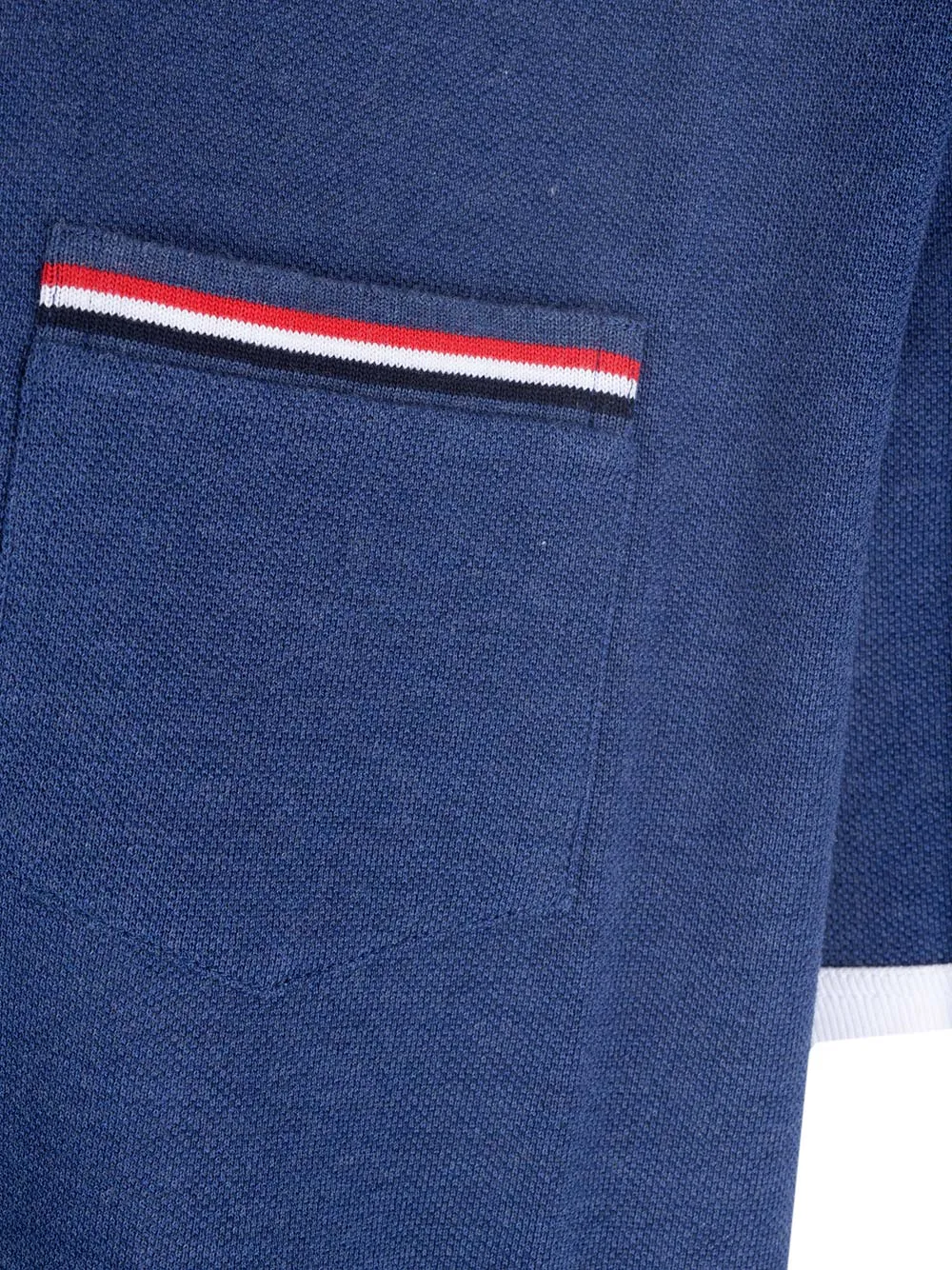 Stripe-Trim Crewneck T-Shirt