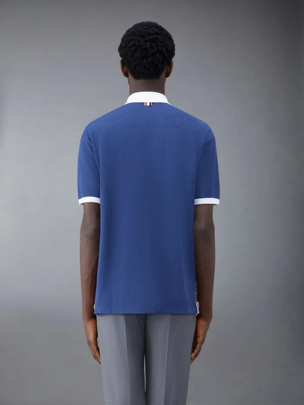 Logo Patch Stripe-Detailed Polo Shirt