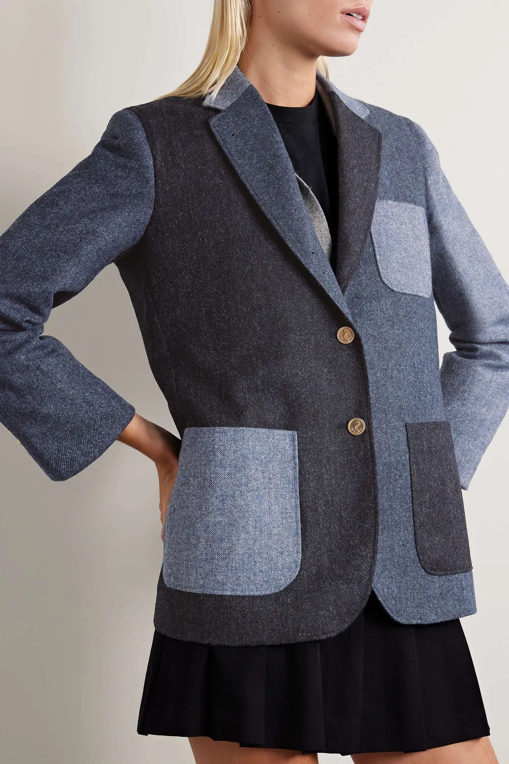 Patchwork Donegal Tweed Blazer