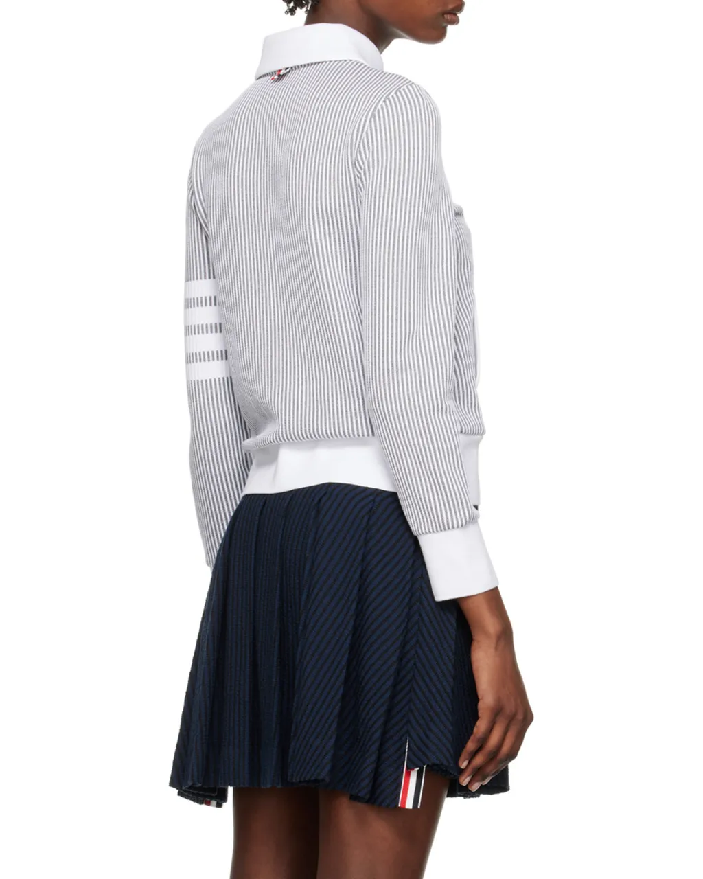 Zip-Fastening Seersucker Jacket