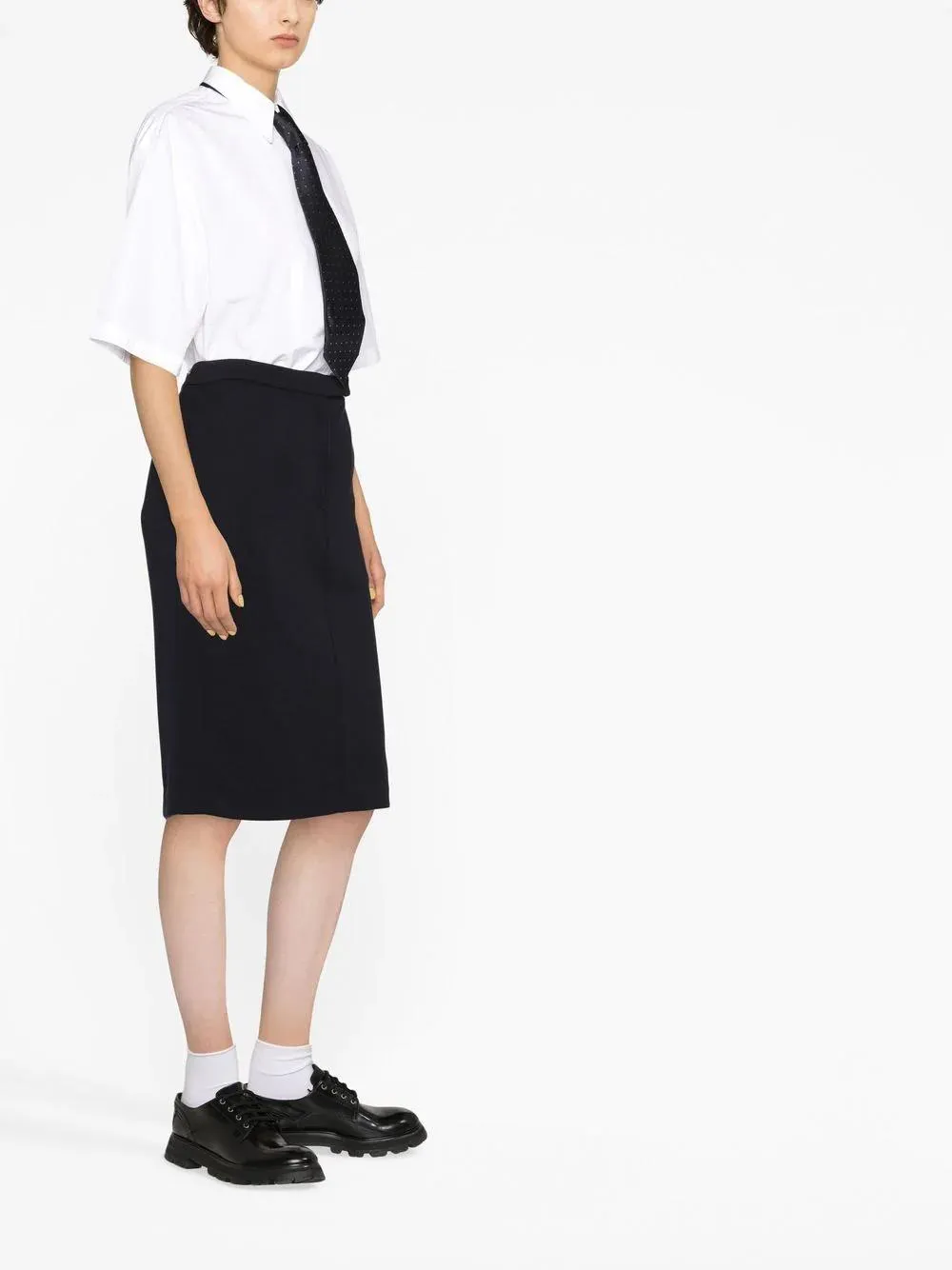 Rwb Stripe-Detail Midi Skirt