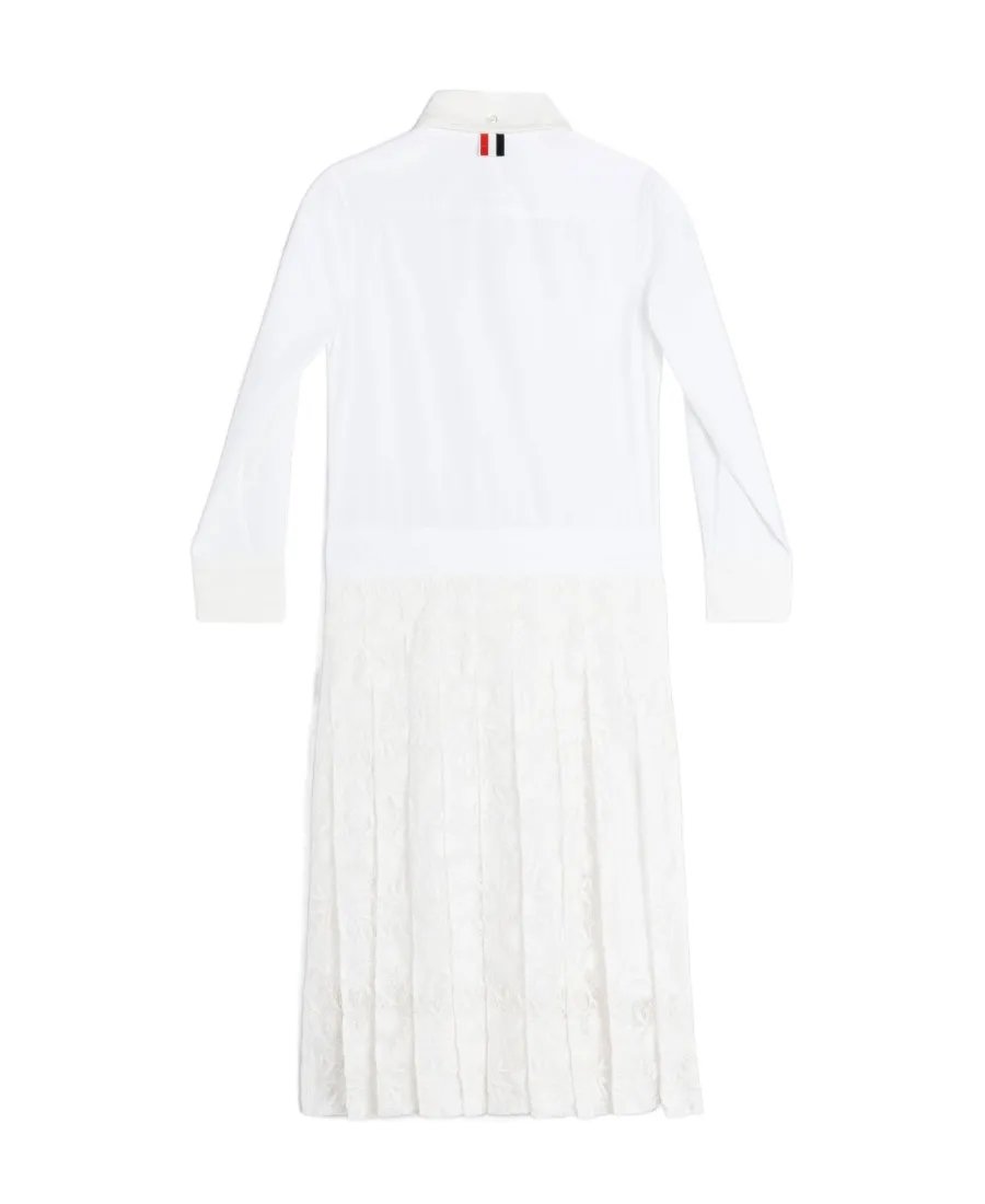 Lace Detail Shirt Dress