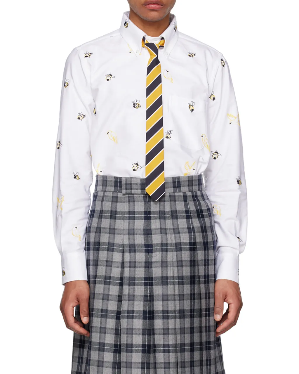 Embroidered Long-Sleeved Shirt