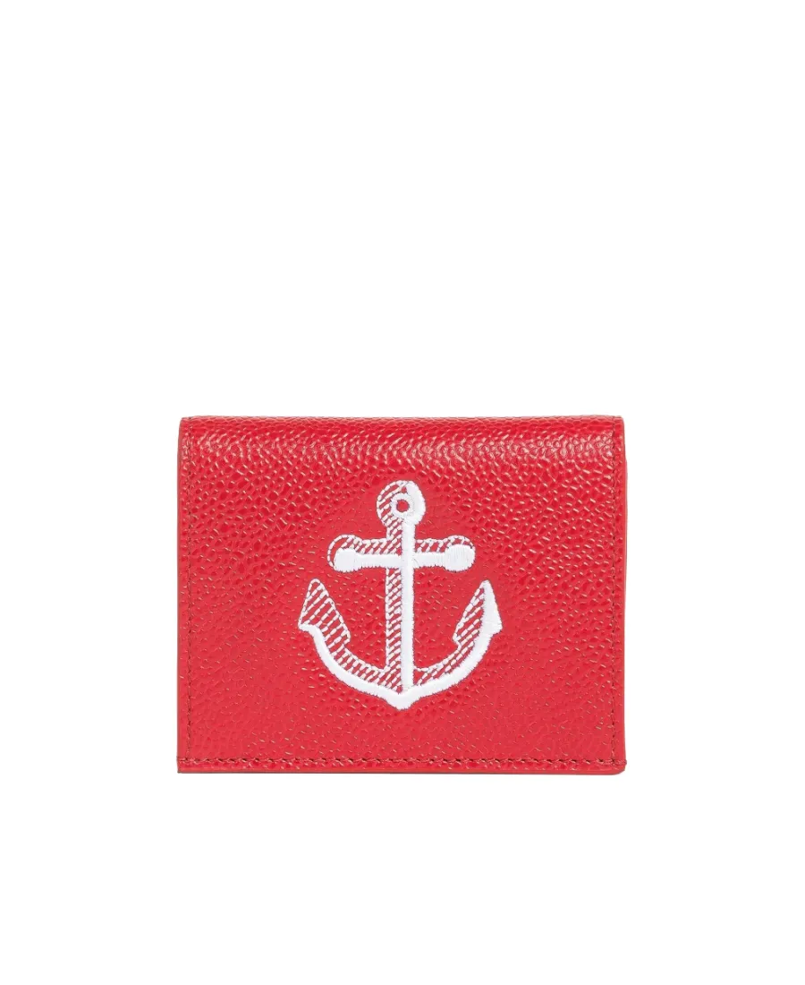 Anchor Embroidered Cardholder