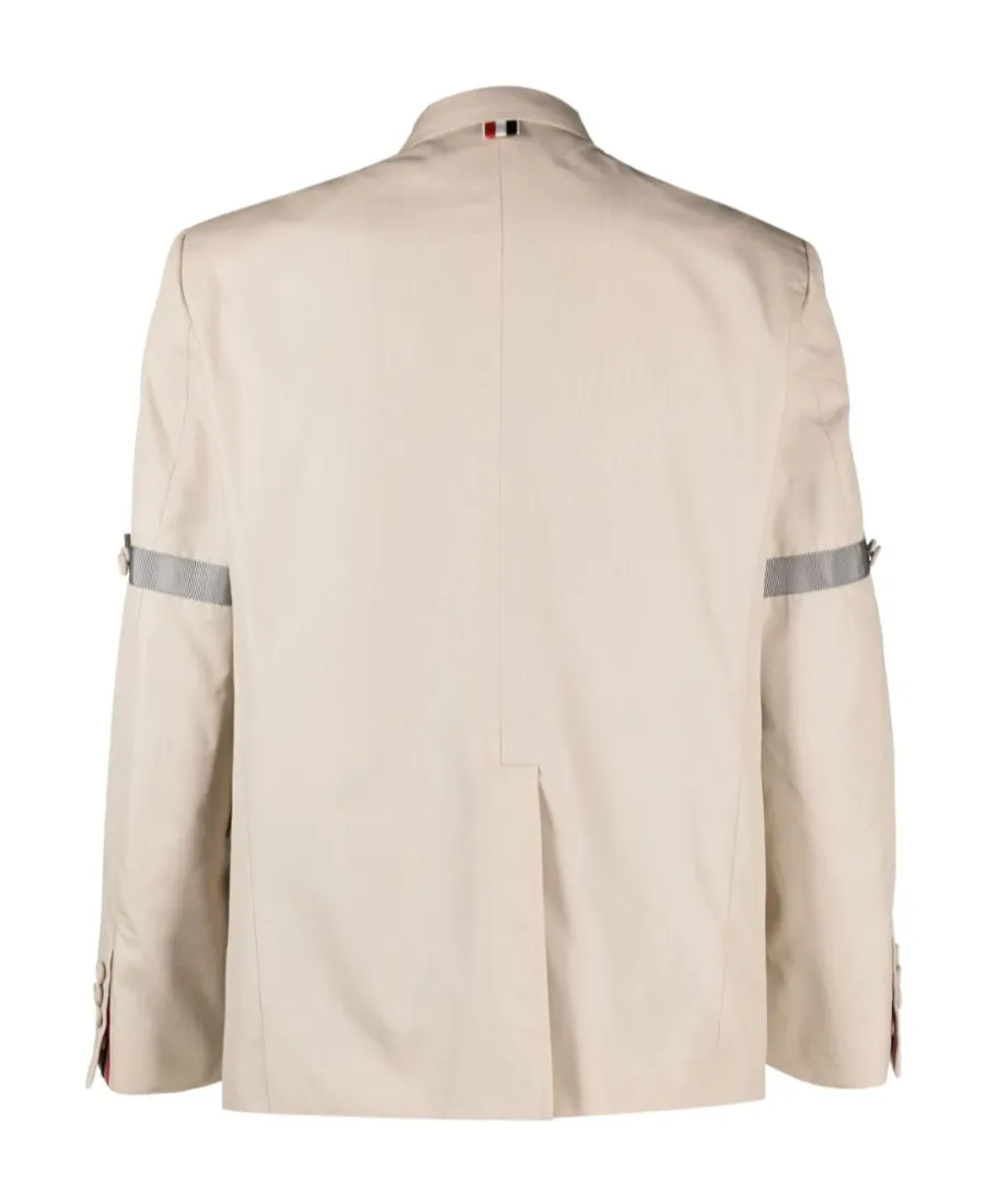 Notched-Lapels Single-Breasted Blazer