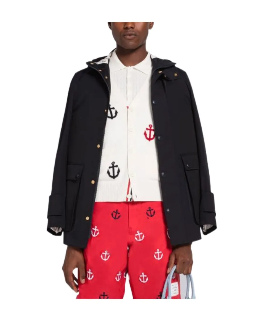 Hooded Cropped Sleeved Parka