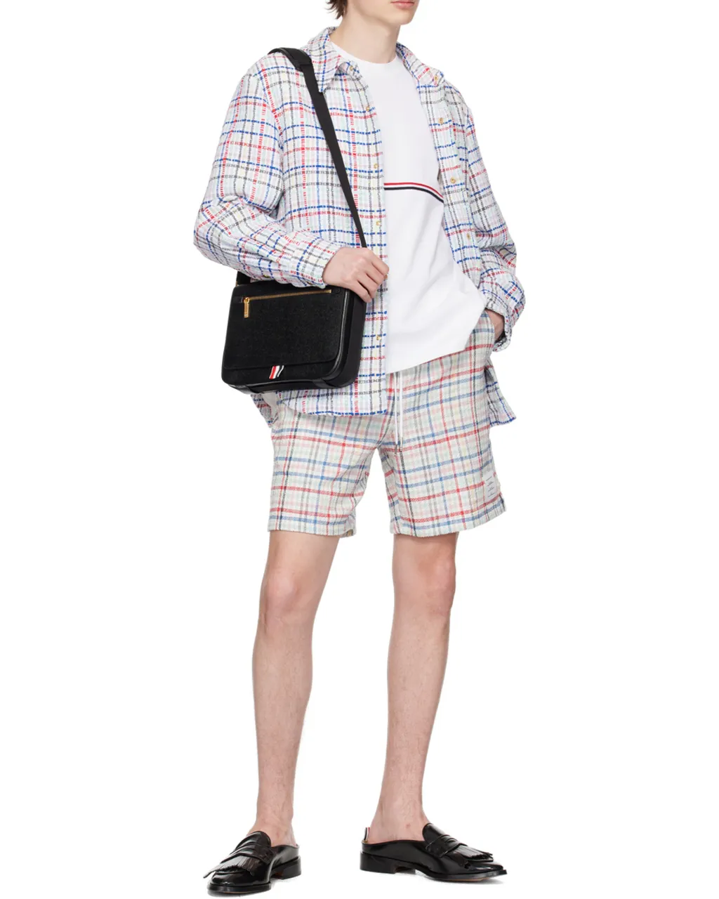 Gingham Check Buttoned Overshirt