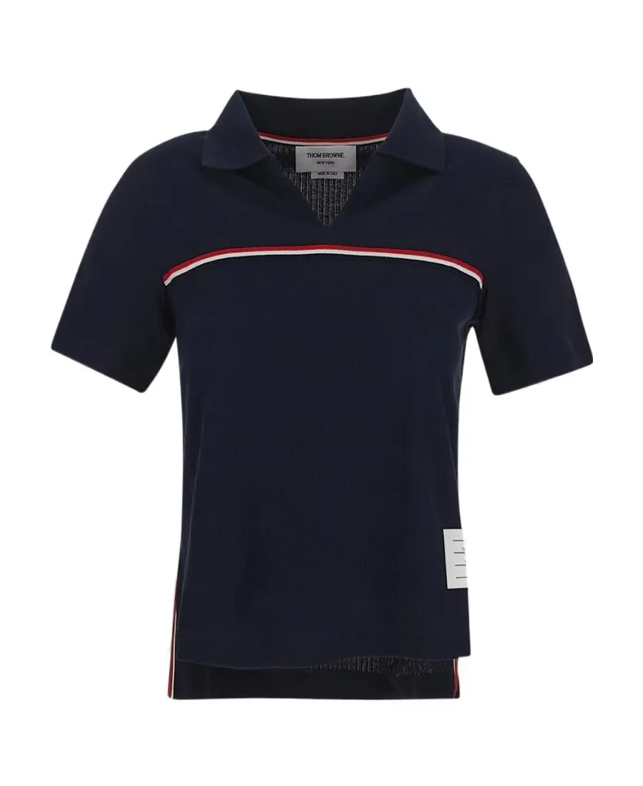 Rwb-Stripe Short-Sleeved Polo Shirt