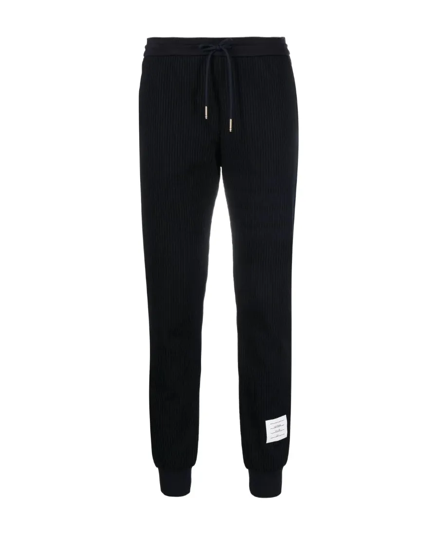 Seersucker Track Pants